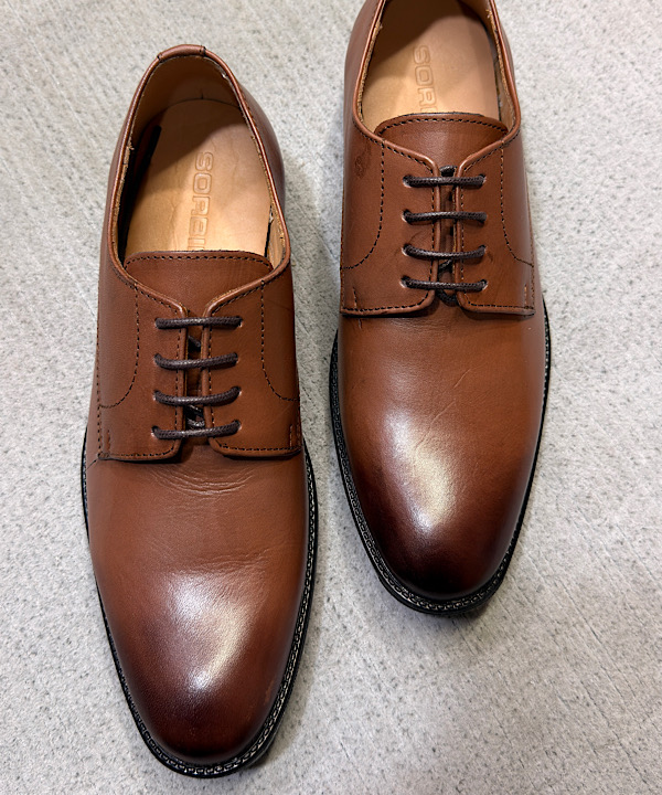 Sorbino Men's Premium Tan Brown Leather Derby Formal Shoes