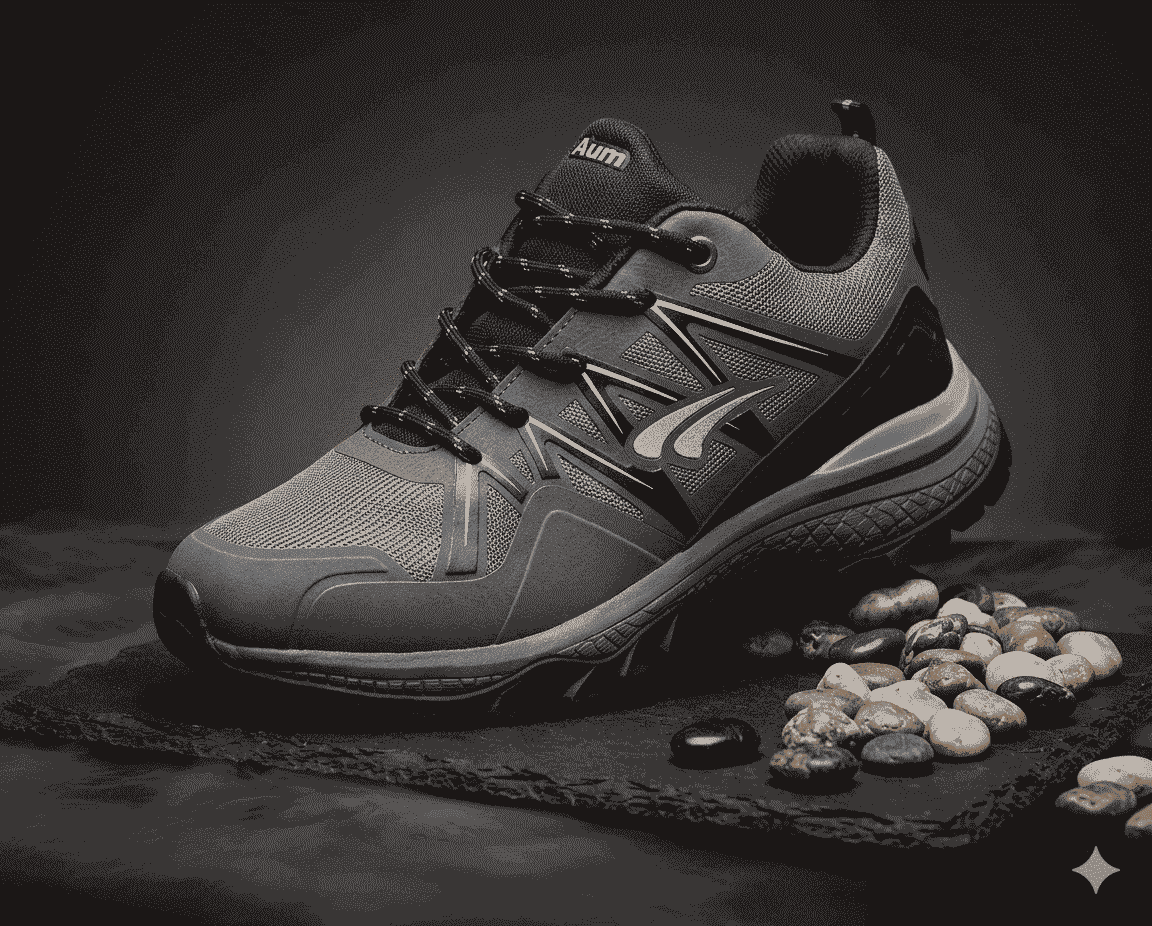 Amass Trail Runner Premium Outdoor Shoes & Sneakers (Ash)